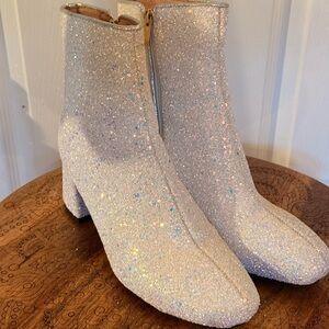 Sparkling Glitter Ankle Boots